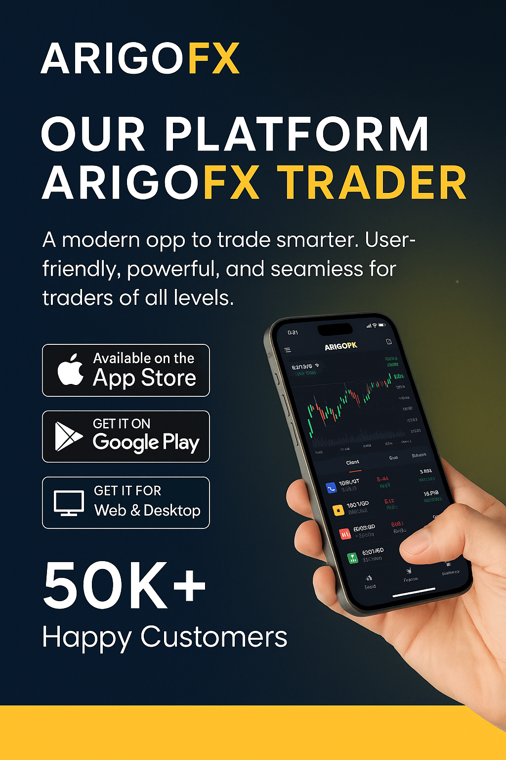 ArigoFX Trader Mobile App - Trade Anytime, Anywhere